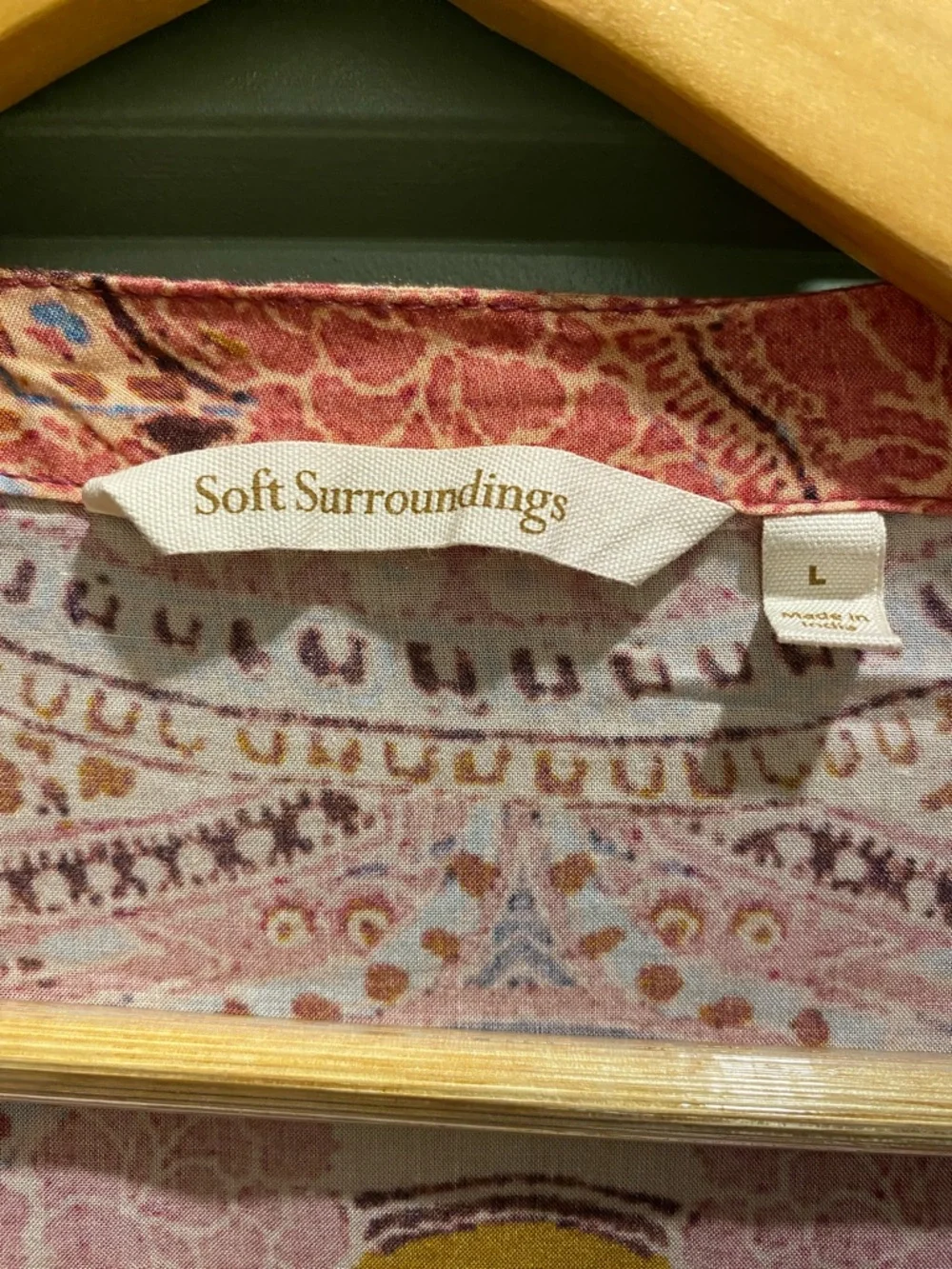 Soft Surroundings Paisley Print Kimono